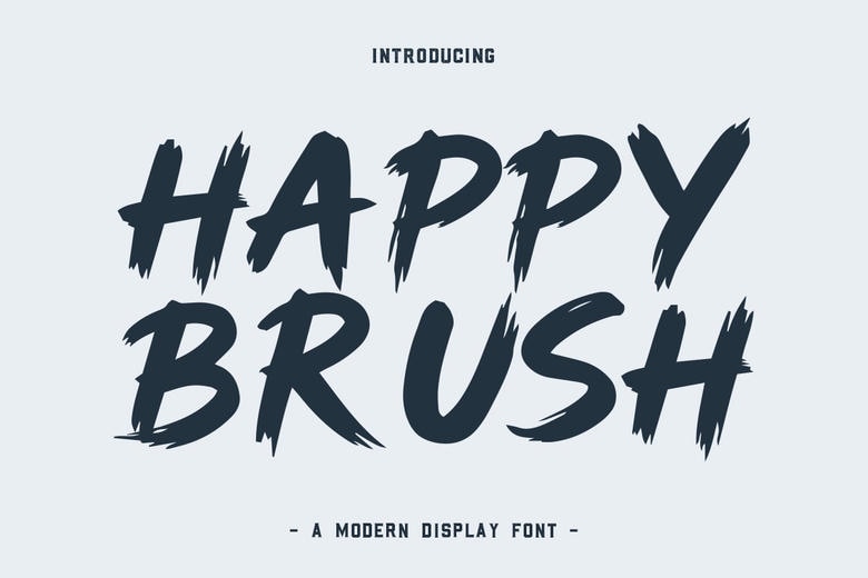 Happy Brush Font