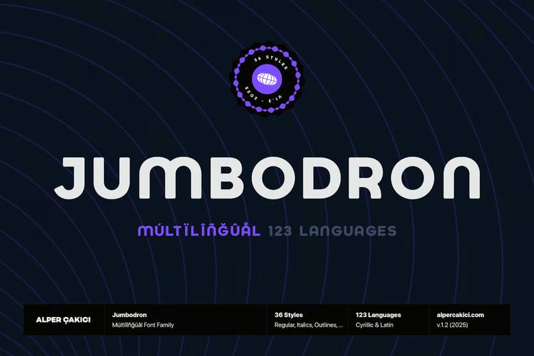 Jumbodron Font Family