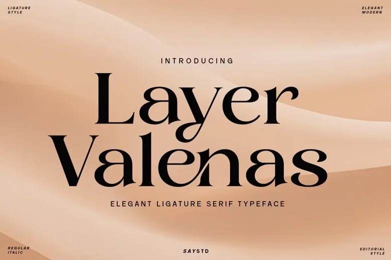 Layer Valenas Font