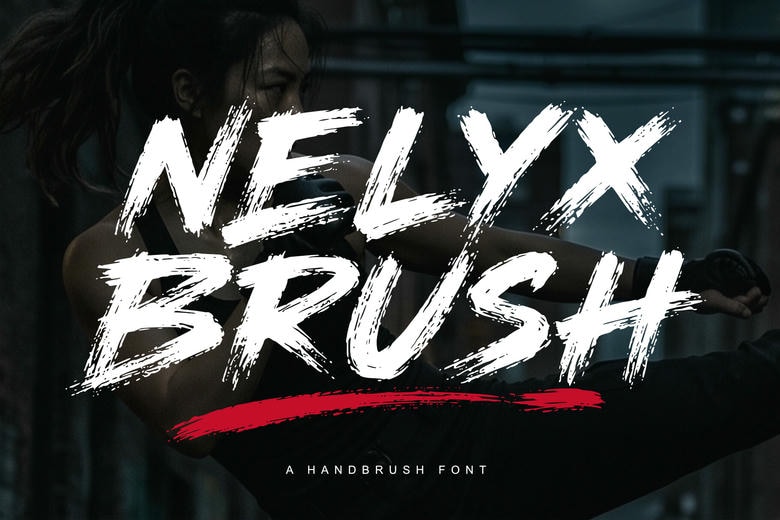 Nelyx Brush Font