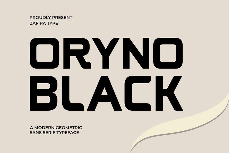 Oryno Black Font