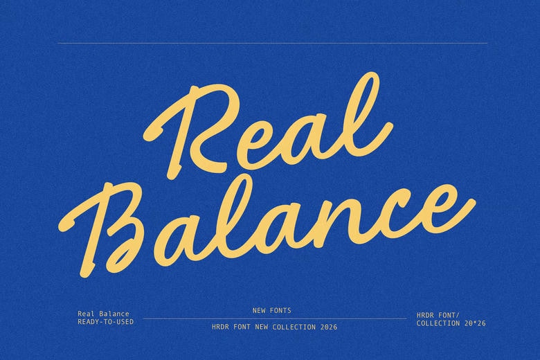 Real Balance Font