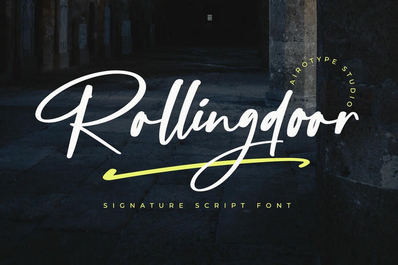 Rollingdoor Font