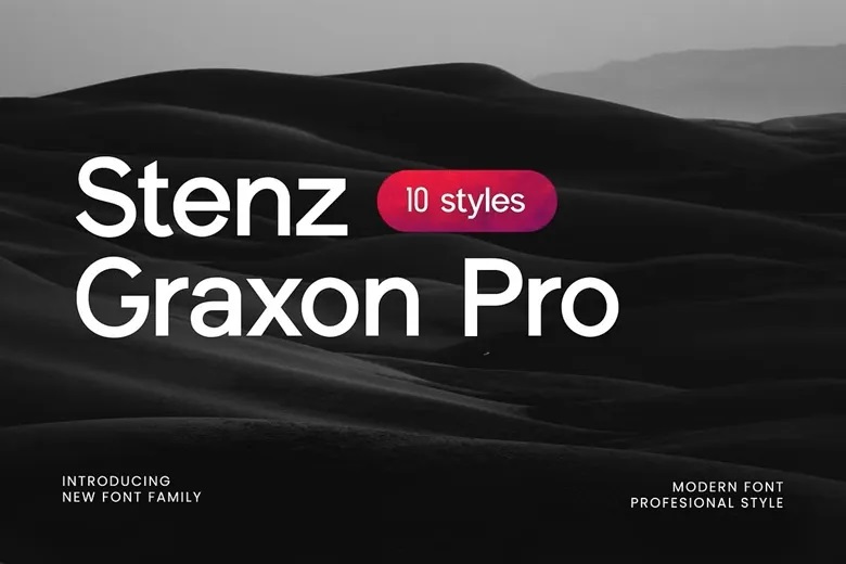Stenz Graxon Pro Font