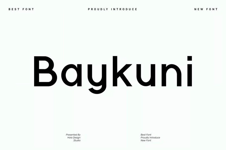 Baykuni Font