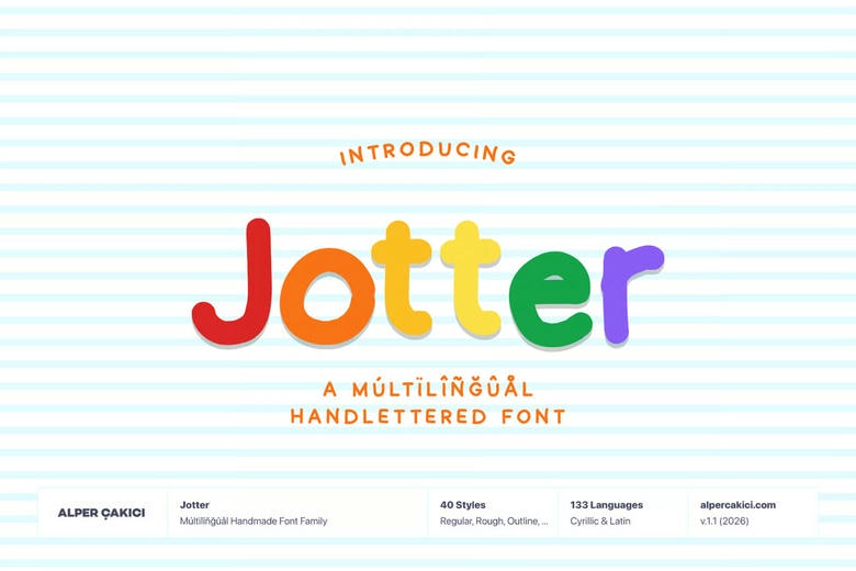 Jotter Font Family