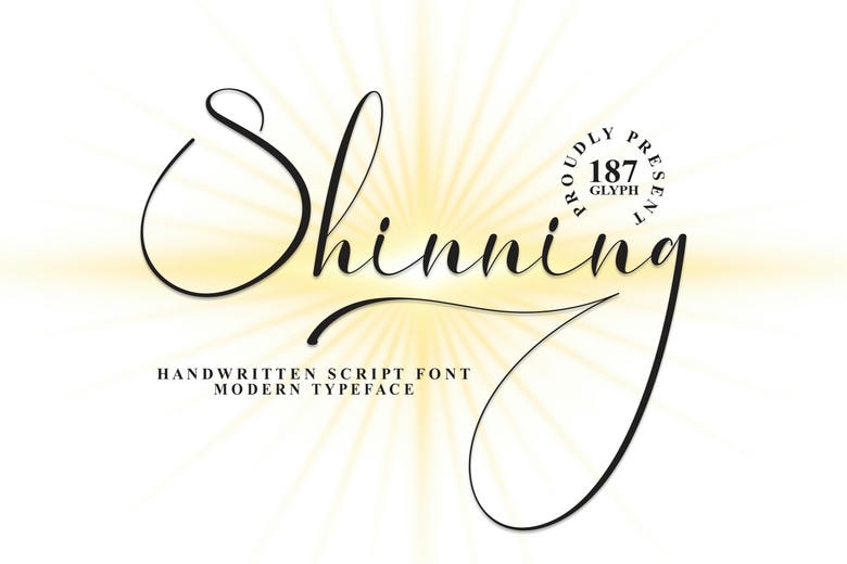 Shinning Font