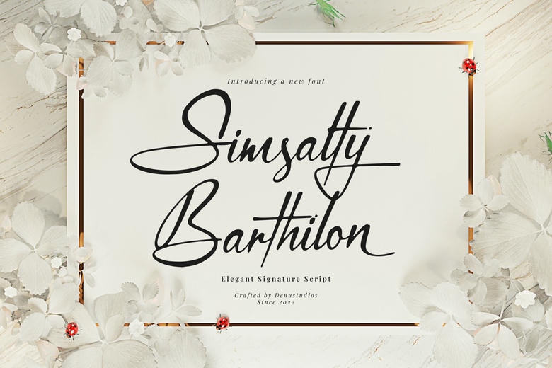 Simsalty Barthilon Font