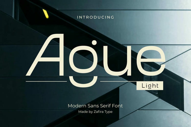 Ague Light Font