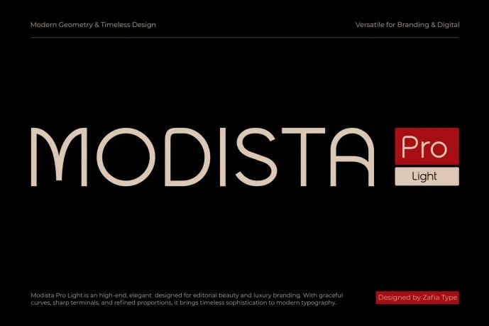 Modista Pro Light Font