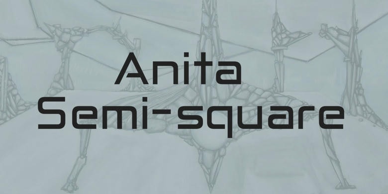 Anita Semi-square Font - All Free Fonts
