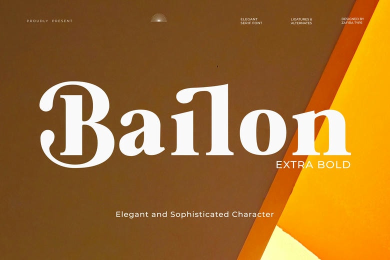 Bailon Extra Bold Font