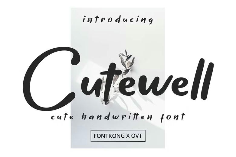 Cutewell Font - All Free Fonts