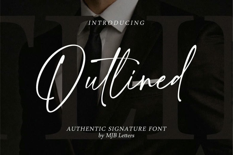 Outlined Font
