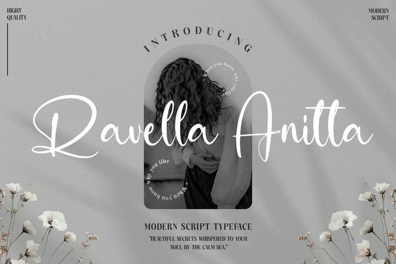 Ravella Anitta Font - All Free Fonts